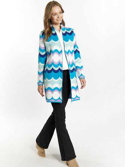 IZIA Strickjacke Damen gemustert