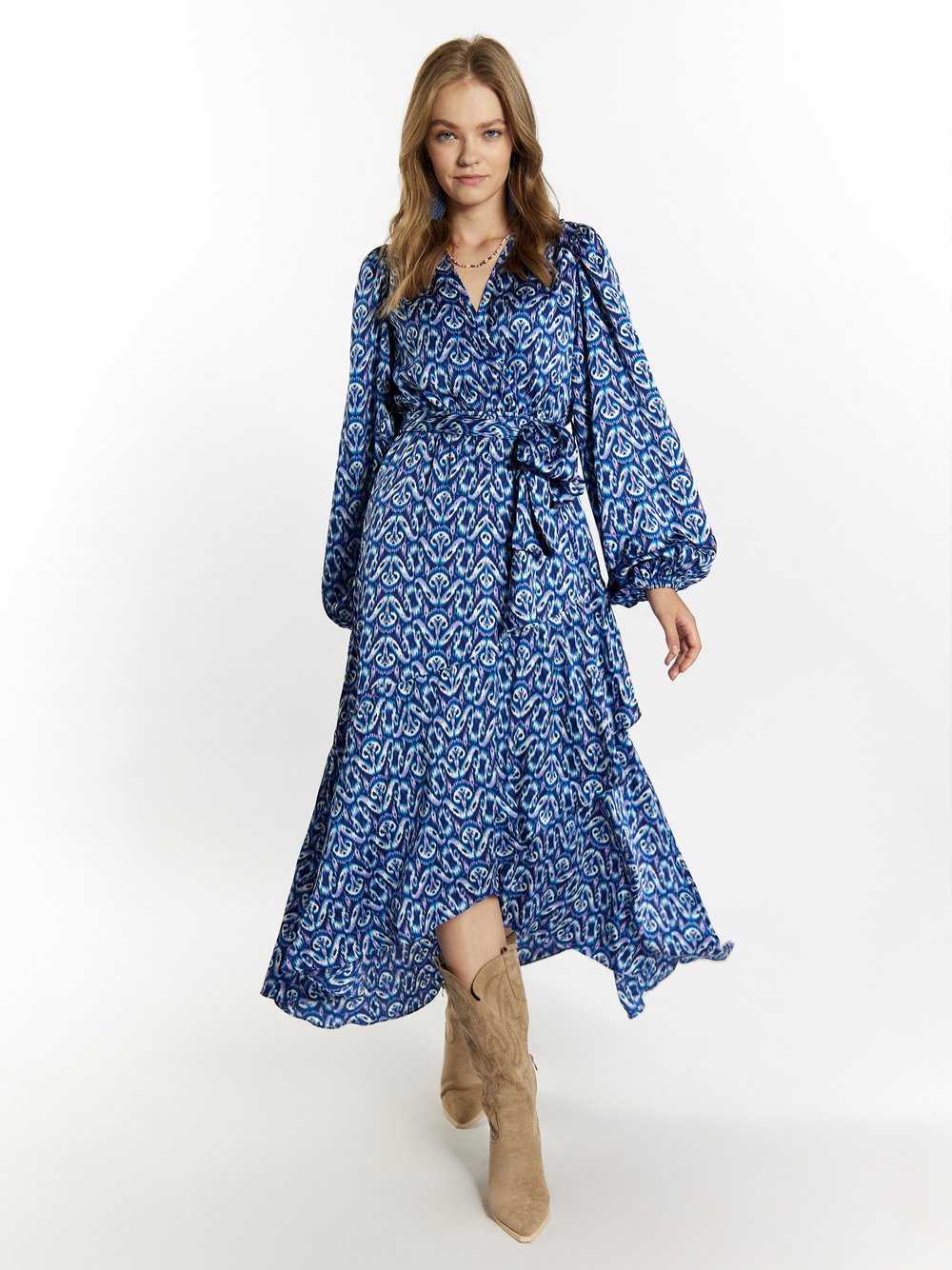 IZIA Maxikleid Damen gemustert