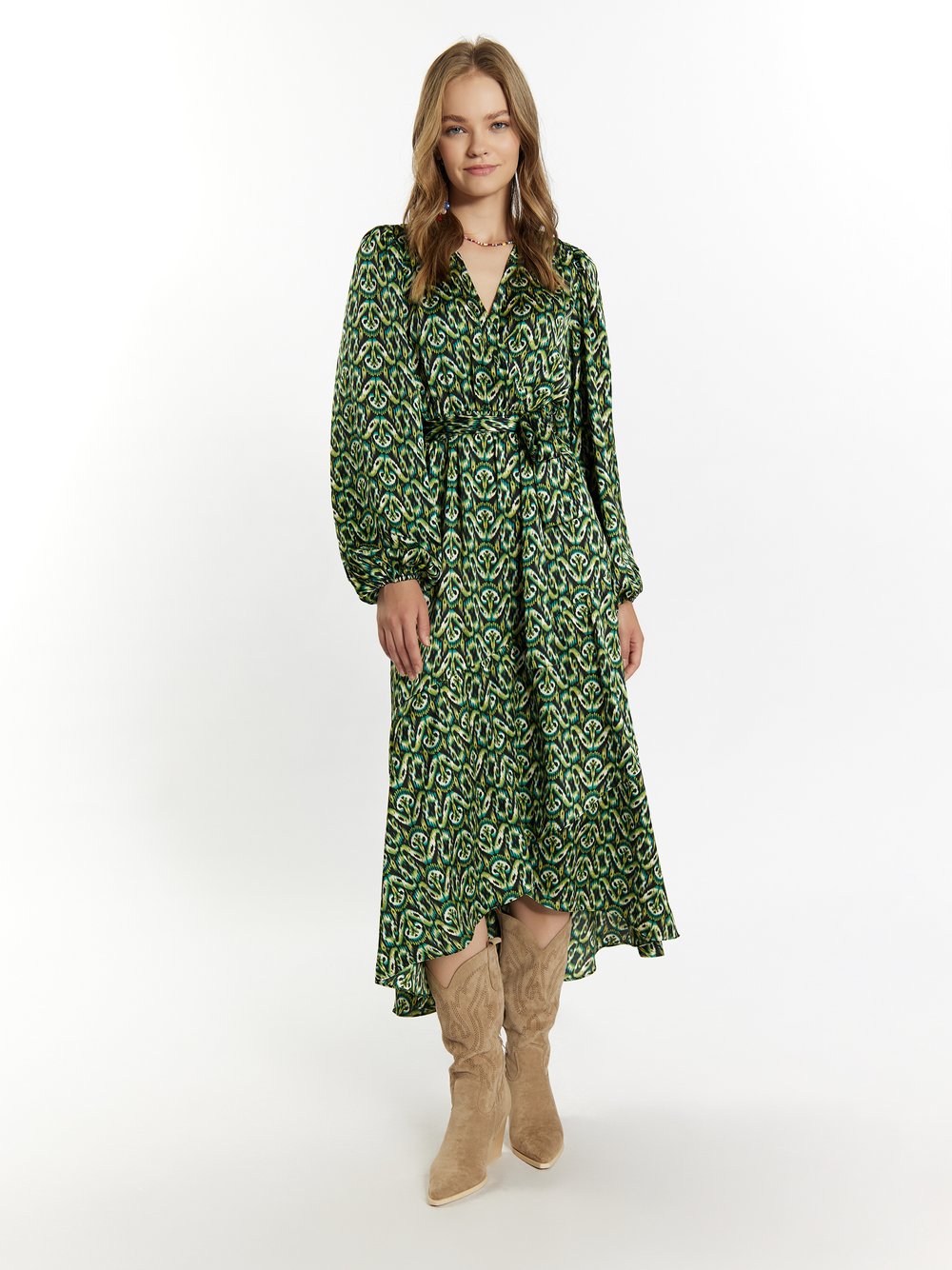 IZIA Maxikleid Damen gemustert