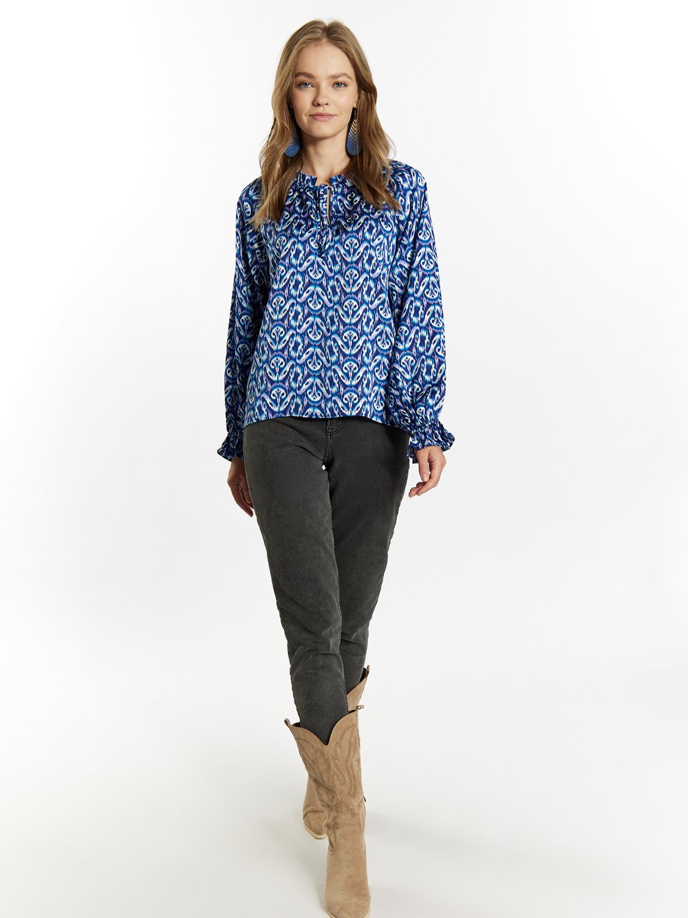 IZIA Bluse Damen gemustert