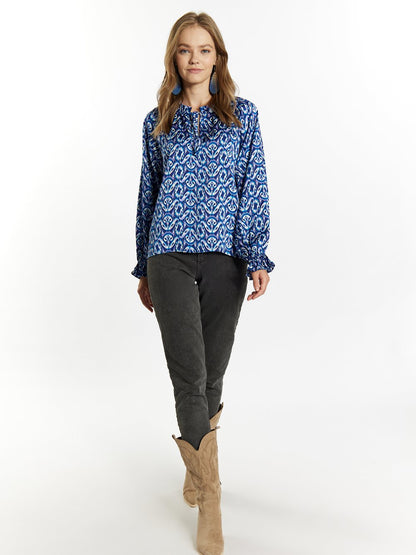 IZIA Bluse Damen gemustert
