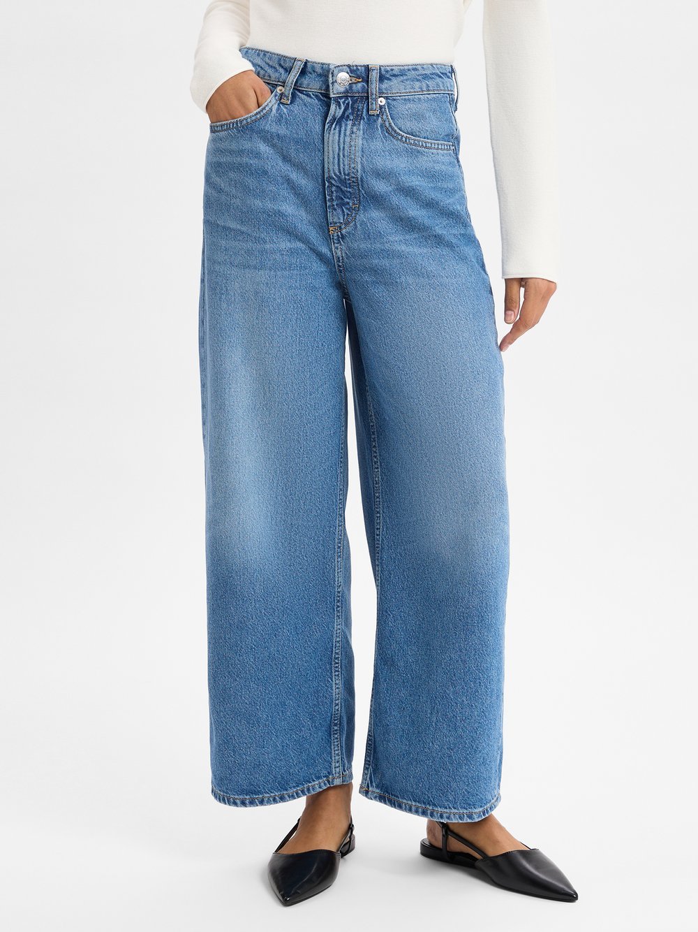 Marc O'Polo Wide-fit-Jeans Damen Lyocell