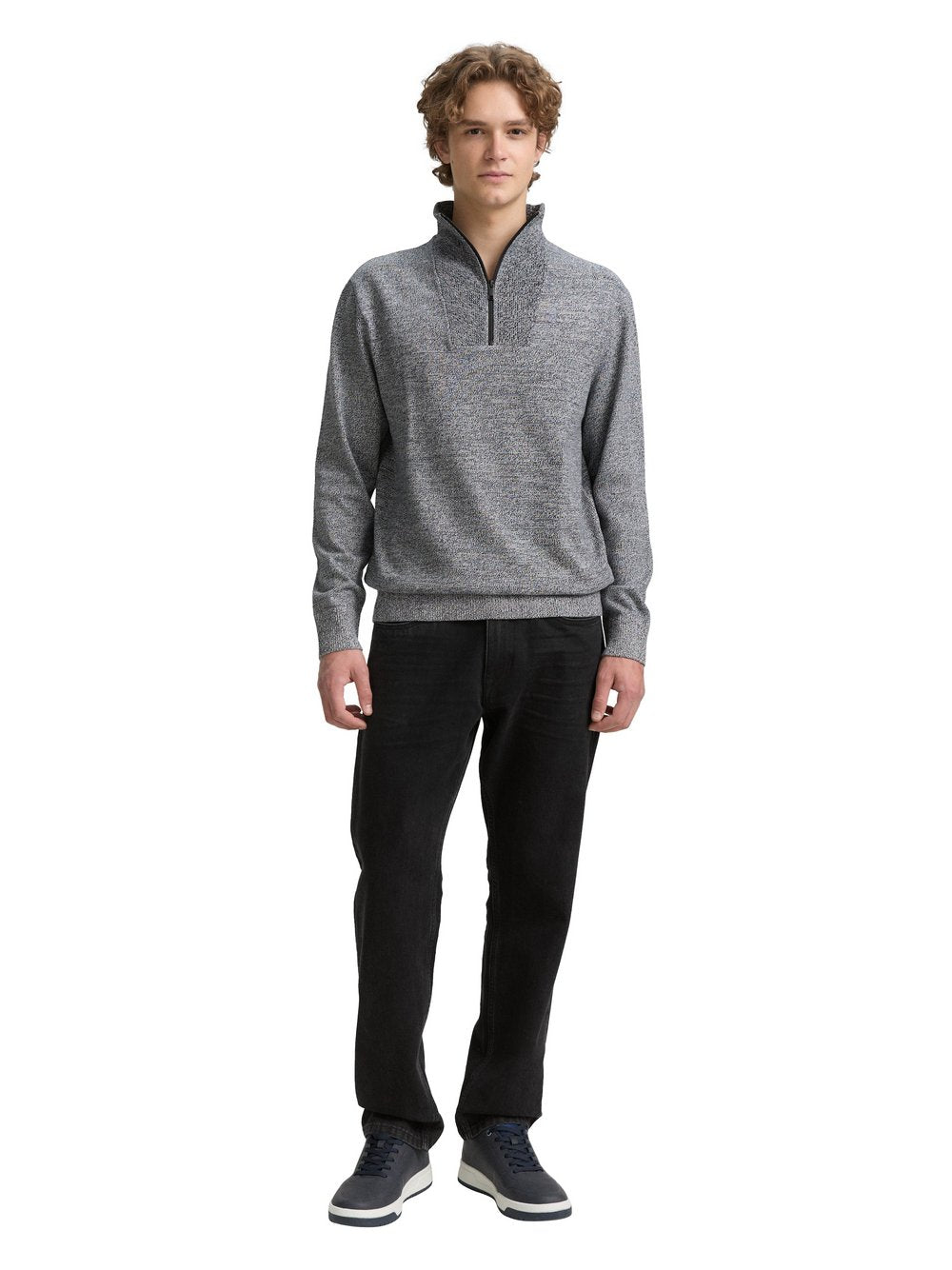 Tom Tailor Denim Strickpullover Herren Baumwolle meliert