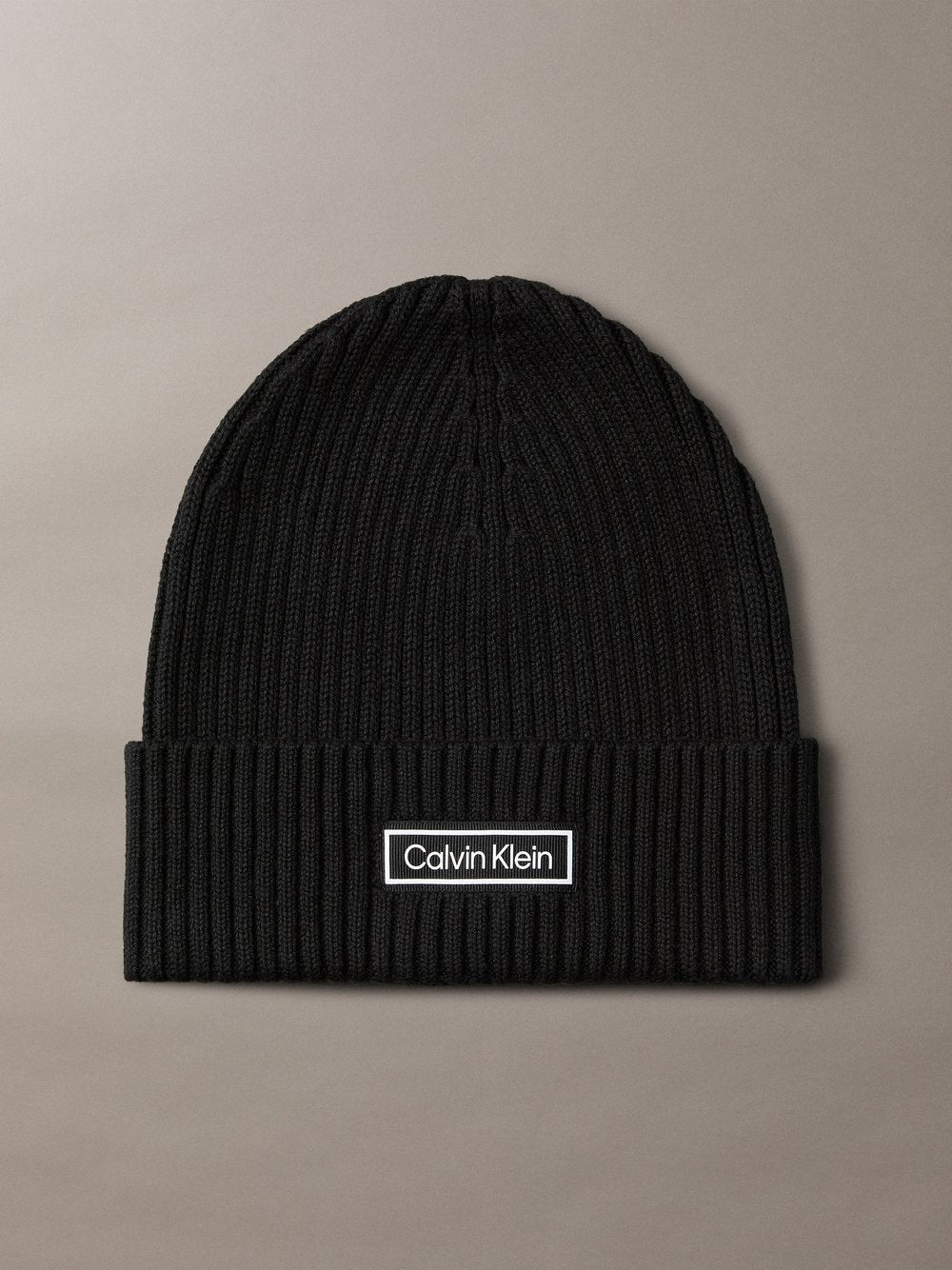 Calvin Klein Strickmütze mit Cashmere-Anteil Herren Baumwolle strukturiert