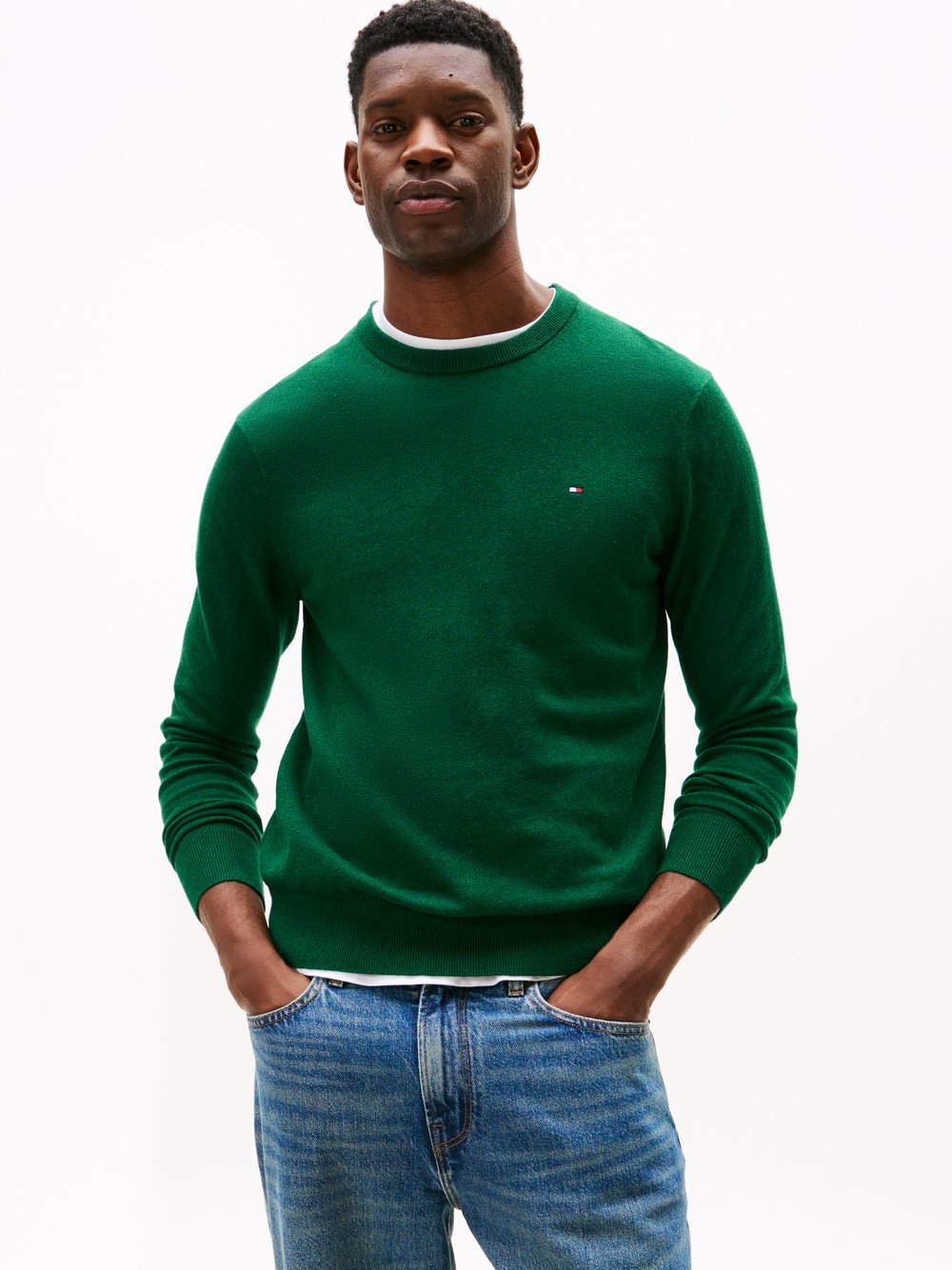 Tommy Hilfiger Pullover mit Cashmere-Anteil Herren Baumwolle