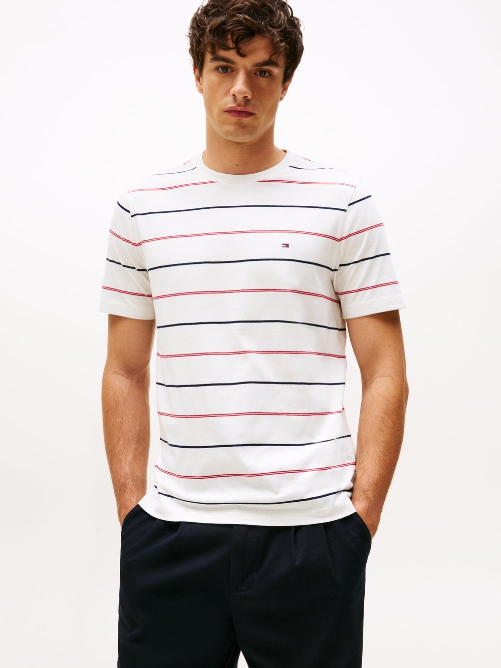 Tommy Hilfiger T-Shirt Herren Baumwolle gestreift
