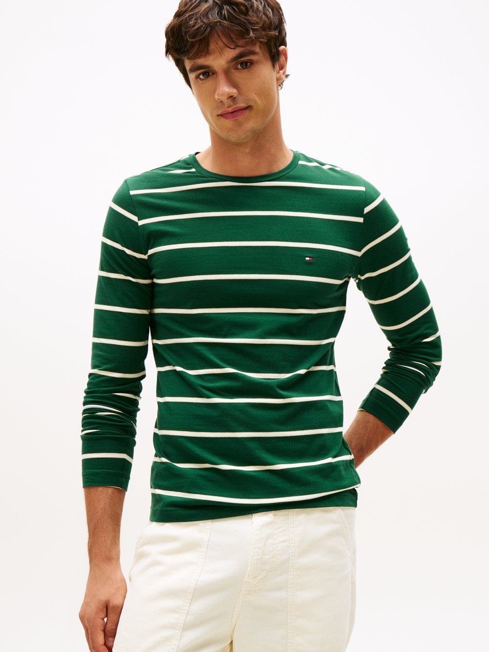 Tommy Hilfiger Langarmshirt Herren Baumwolle gestreift