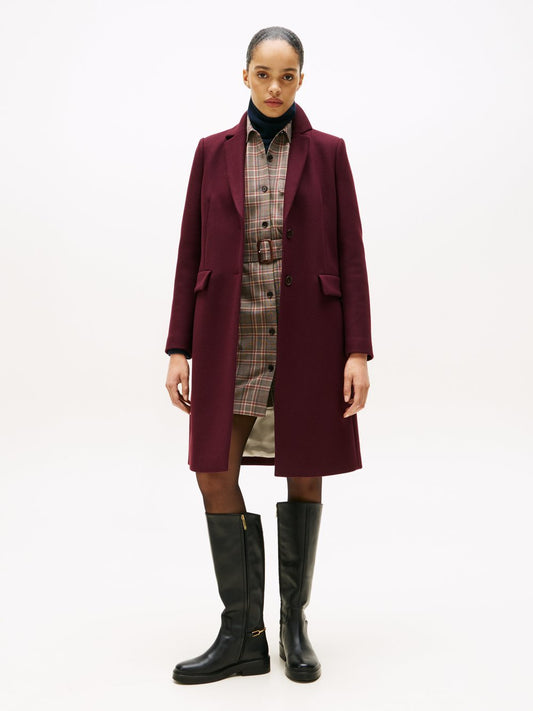 Tommy Hilfiger Wollmantel mit Cashmere-Anteil Damen Wolle