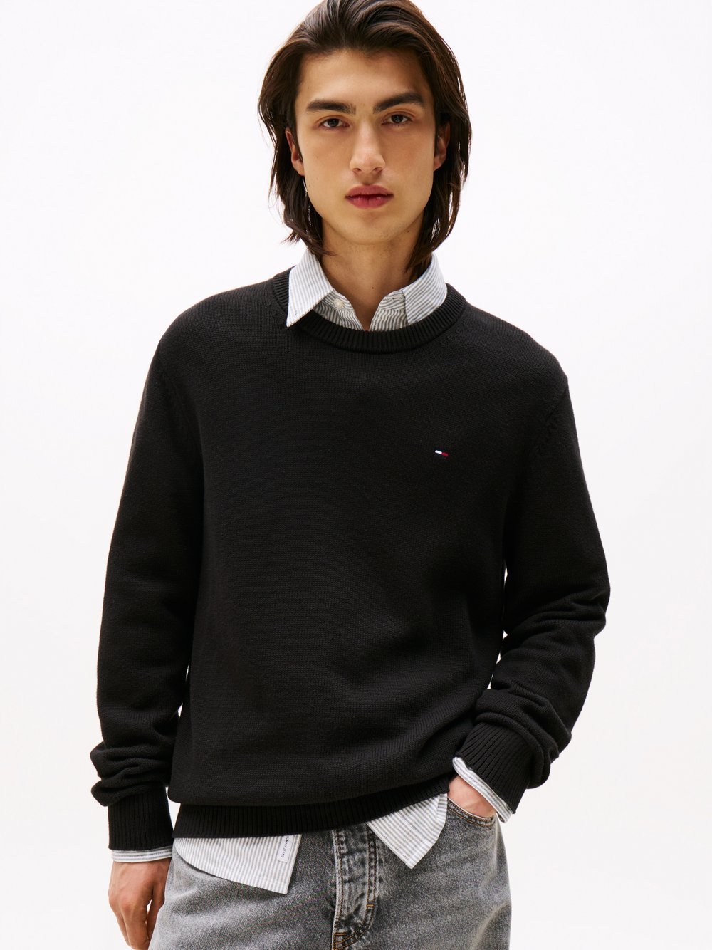 Tommy Jeans Strickpullover Herren Baumwolle