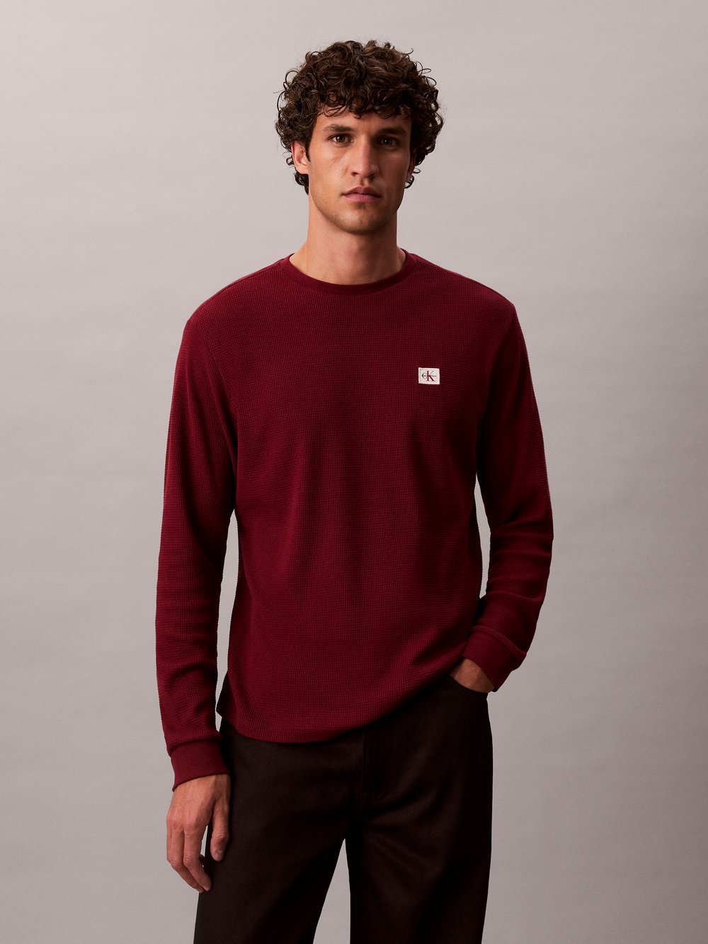 Calvin Klein Jeans Langarmshirt Herren Baumwolle