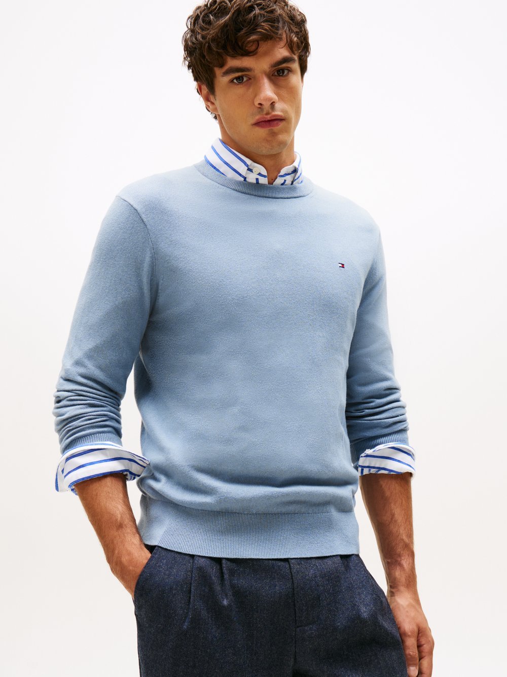 Tommy Hilfiger Pullover mit Cashmere-Anteil Herren Baumwolle