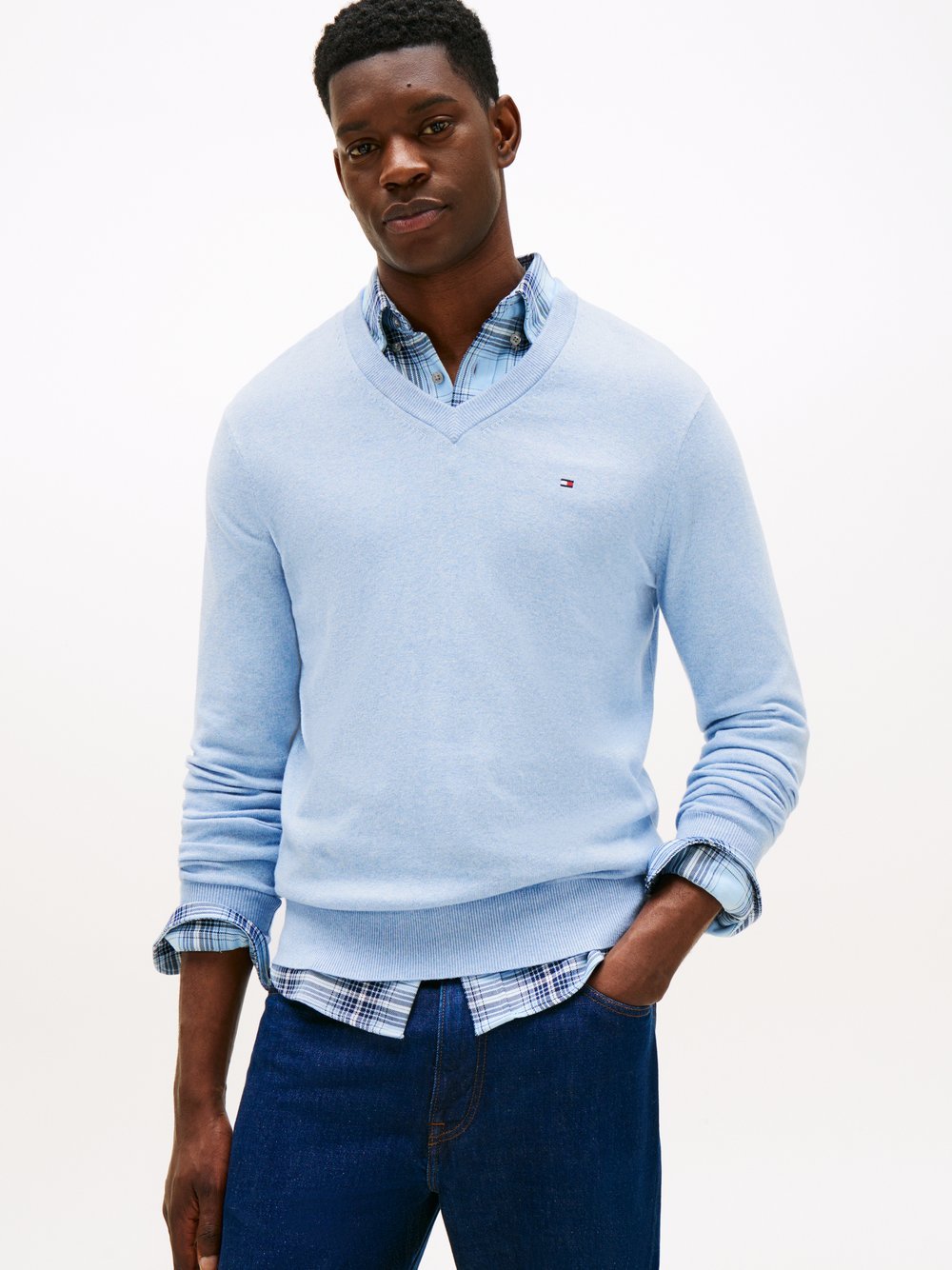 Tommy Hilfiger Pullover mit Cashmere-Anteil Herren Baumwolle