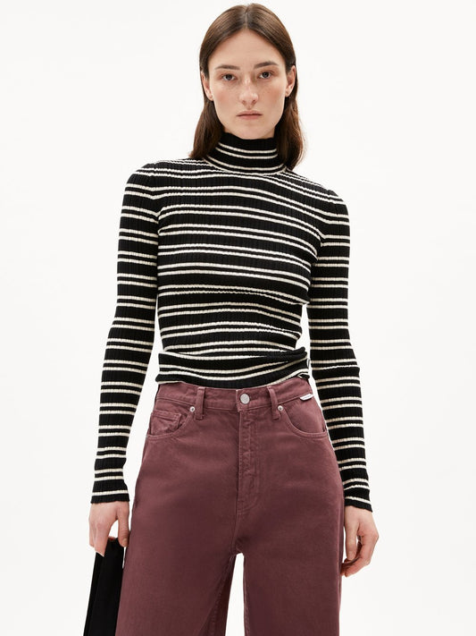 ARMEDANGELS Strickpullover Damen Baumwolle gestreift