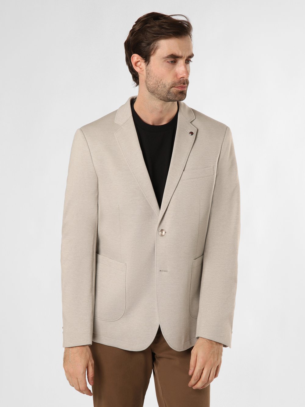 Bugatti Sakko Herren Comfort Fit Baumwolle strukturiert