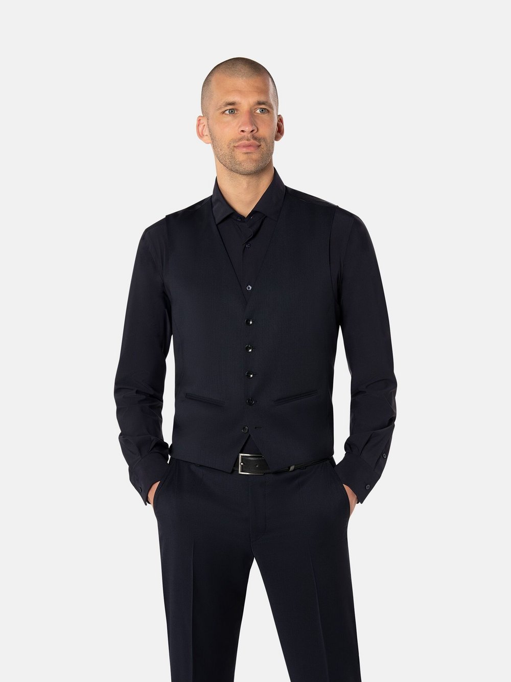 Benvenuto Anzugweste Herren Modern Fit Wolle