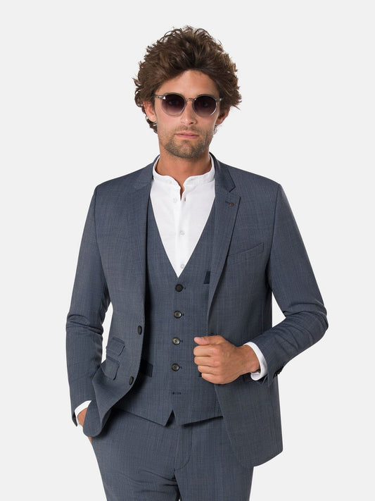 Benvenuto Anzugsakko Herren Slim Fit meliert