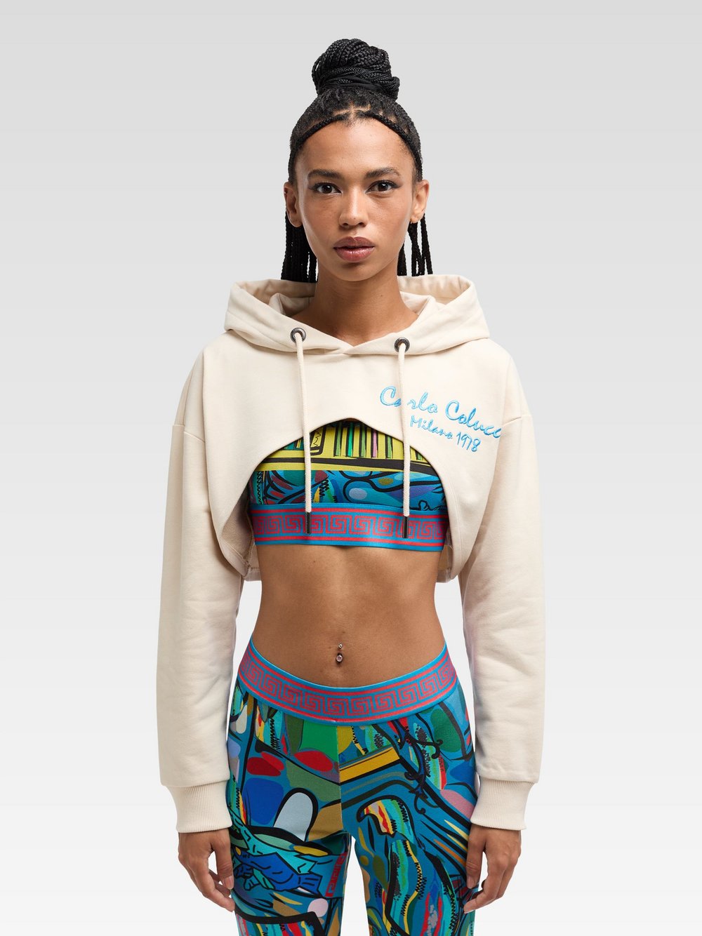 Carlo Colucci Sweatshirt Herren Baumwolle bedruckt