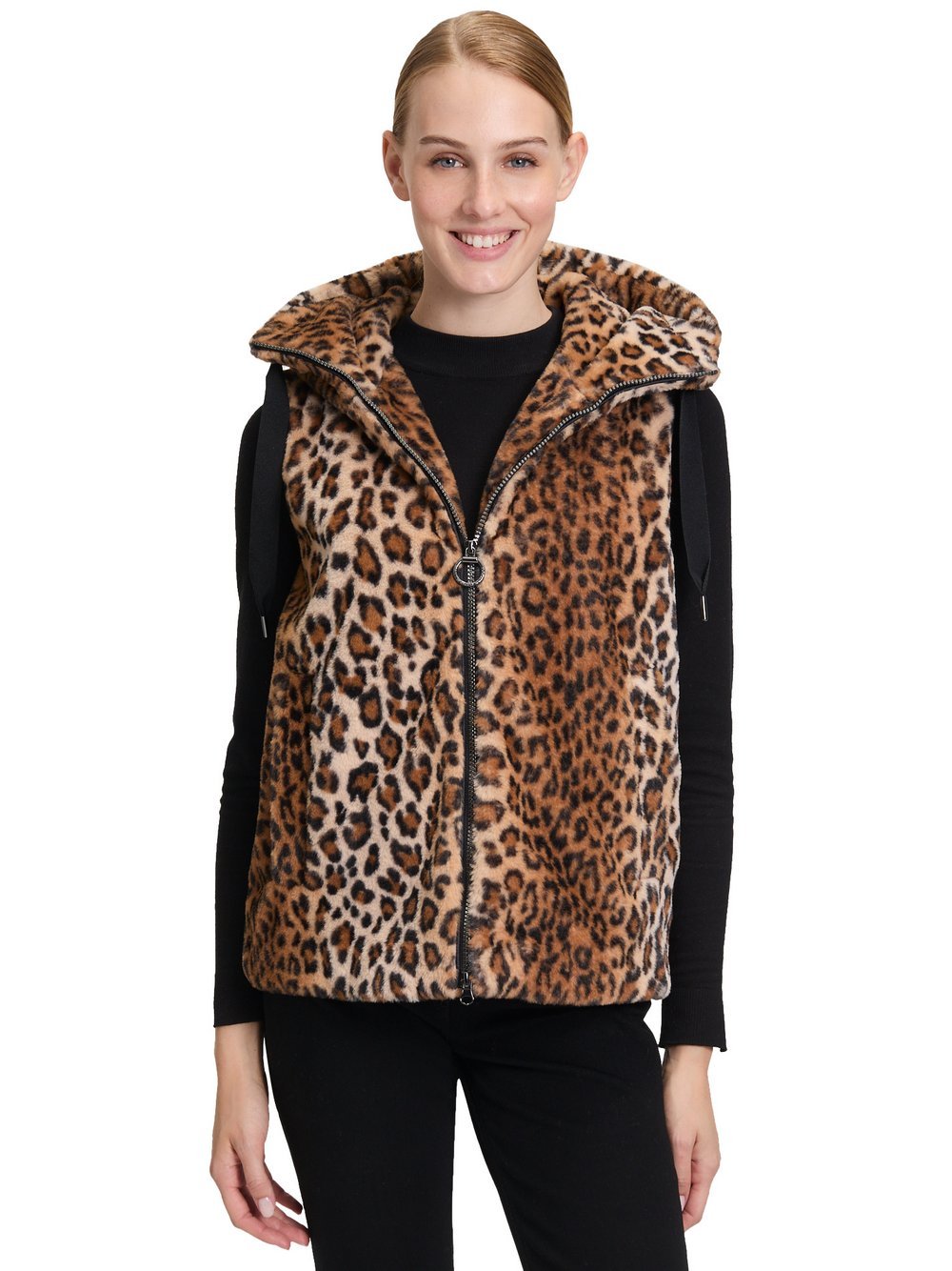Betty Barclay Plüschweste Damen gemustert