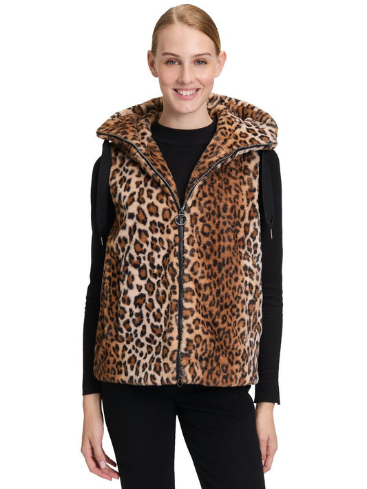 Betty Barclay Plüschweste Damen gemustert