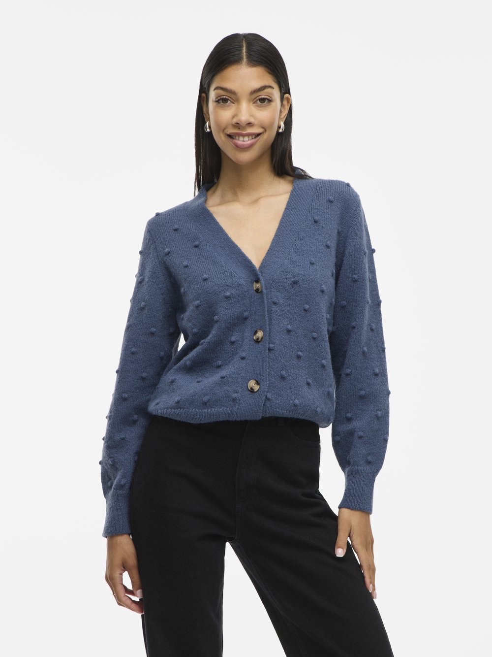 Vila Strickjacke Damen strukturiert