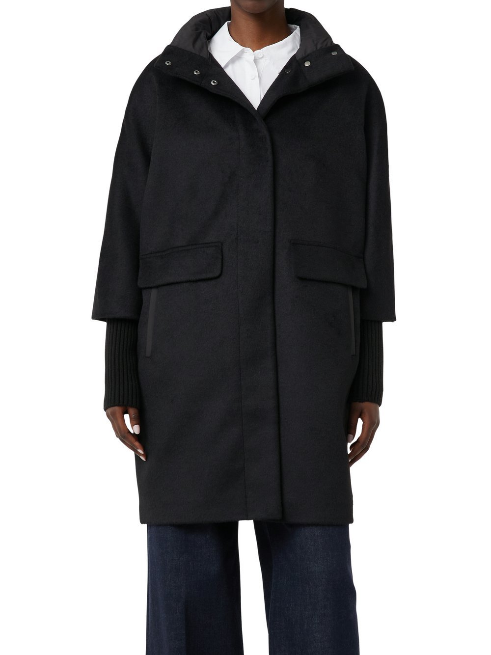 comma Kurzmantel mit Wollanteil Damen meliert