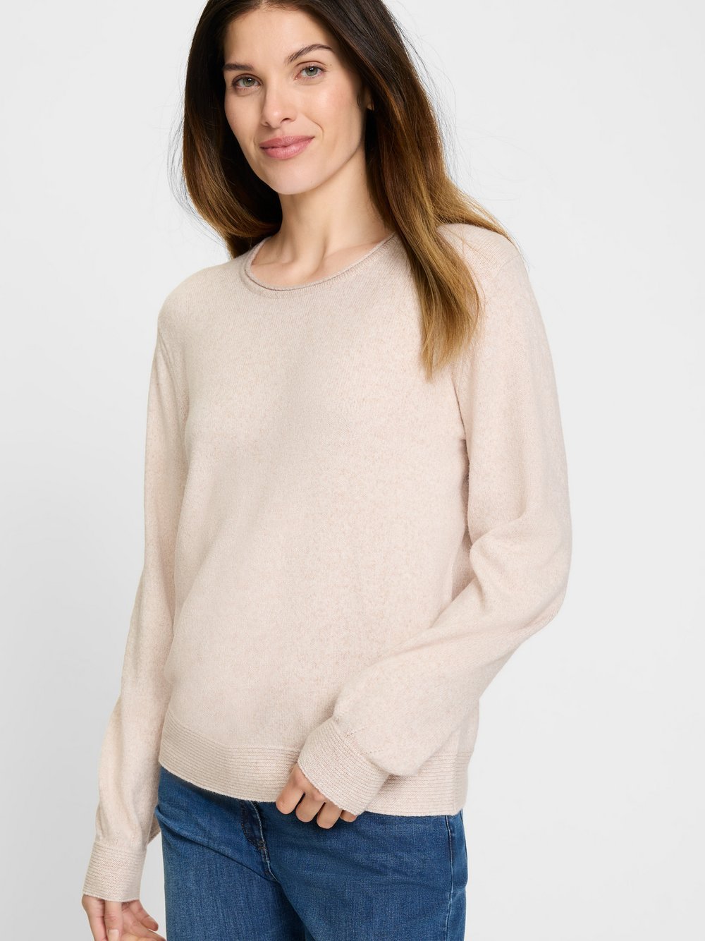 Olsen Strickpullover Damen Feinstrick meliert