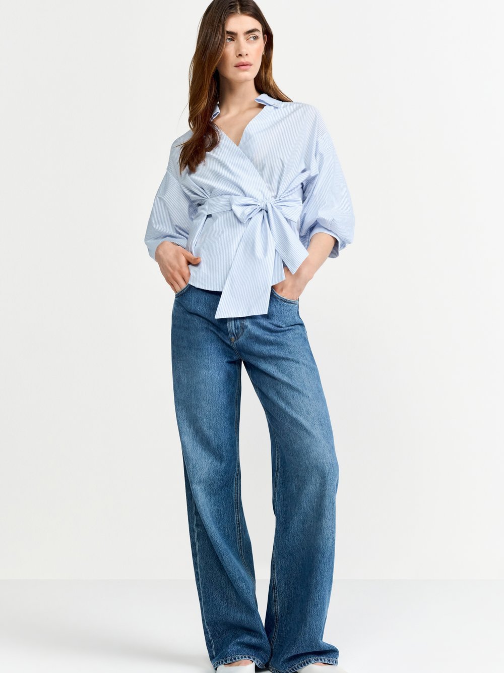 Rich & Royal Bluse Damen Baumwolle gestreift