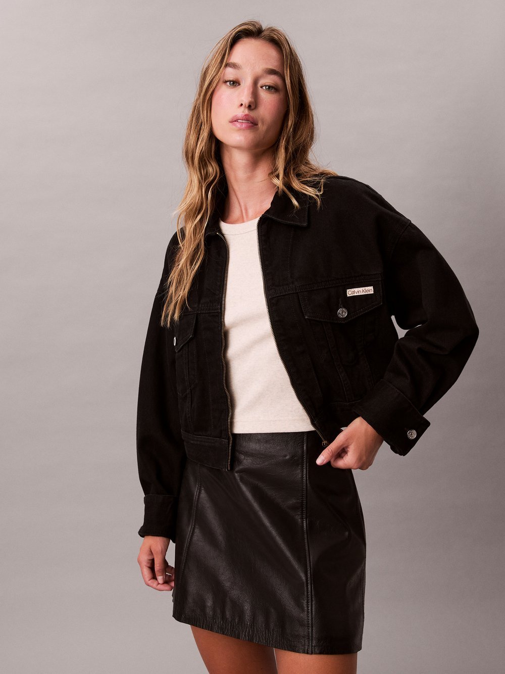 Calvin Klein Jeans Jeansjacke Damen Baumwolle