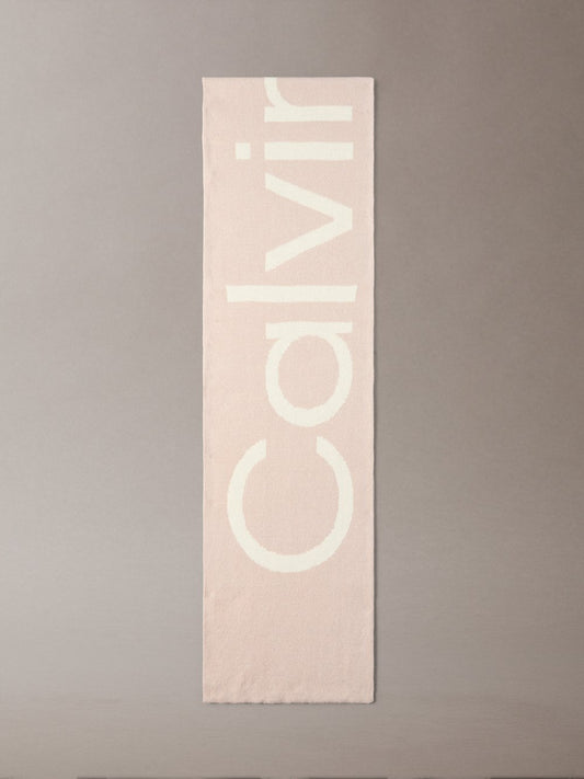 Calvin Klein Strickschal mit Cashmere-Anteil Damen Wolle gemustert