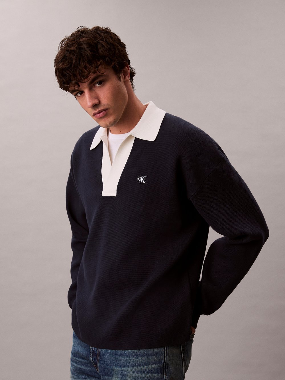 Calvin Klein Jeans Strickpullover Herren Baumwolle