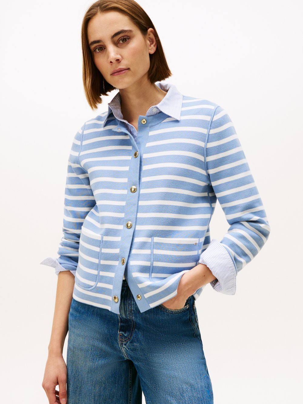 Tommy Hilfiger Wende-Strickjacke Damen Baumwolle