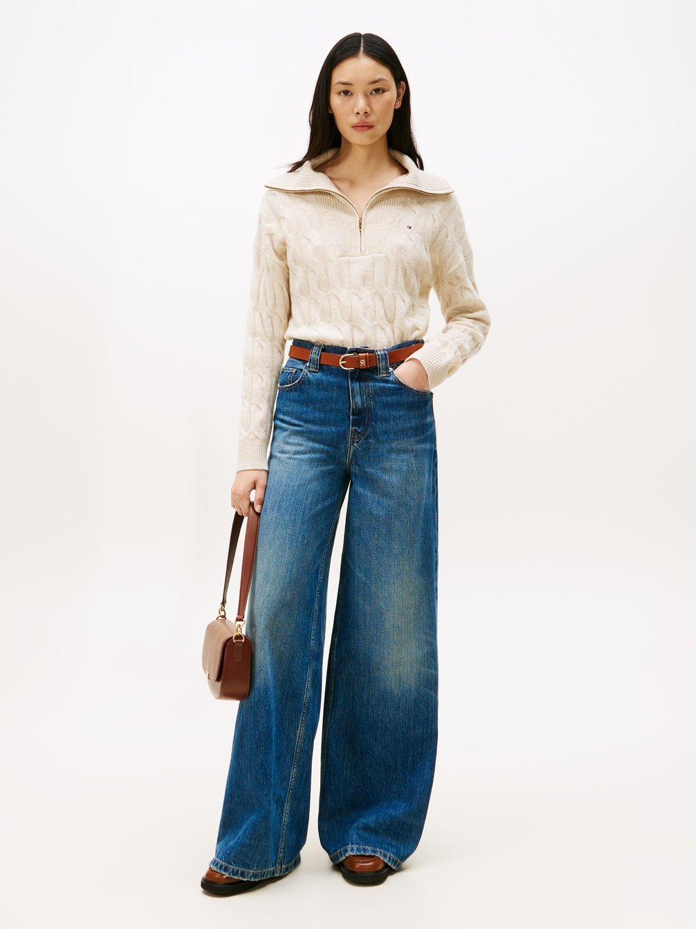 Tommy Hilfiger Wollpullover Damen Wolle meliert