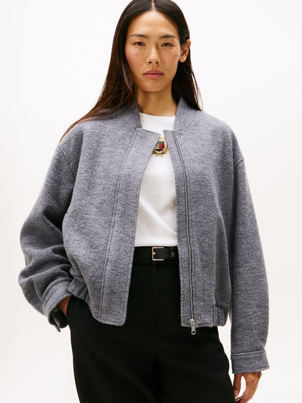 Tommy Hilfiger Woll-Blouson Damen Wolle meliert