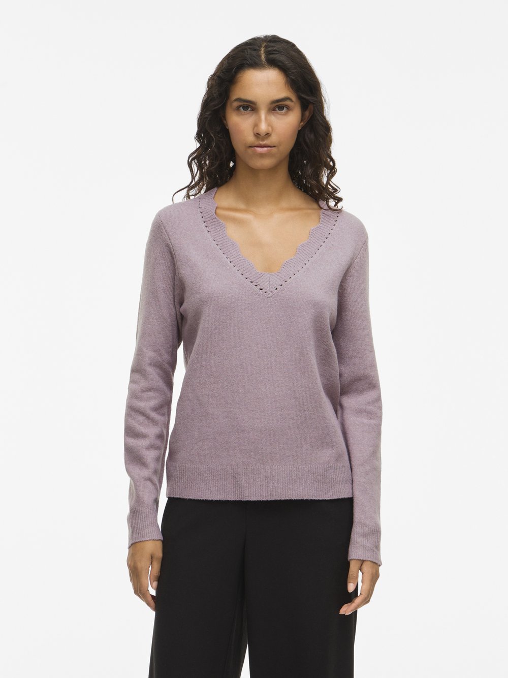 Vila Strickpullover Damen meliert