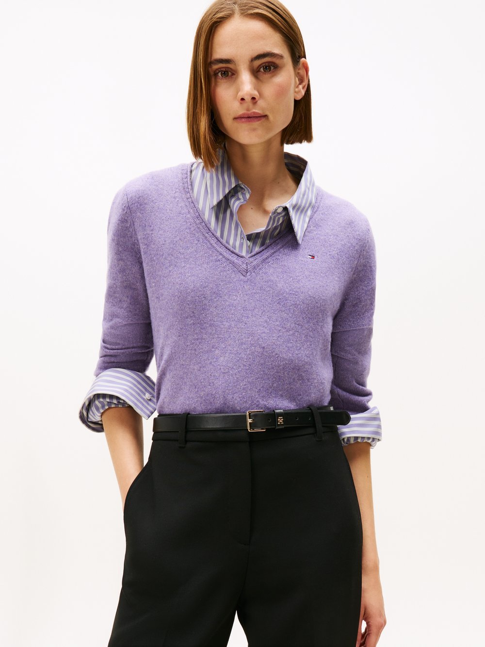 Tommy Hilfiger Strickpullover Damen Wolle meliert