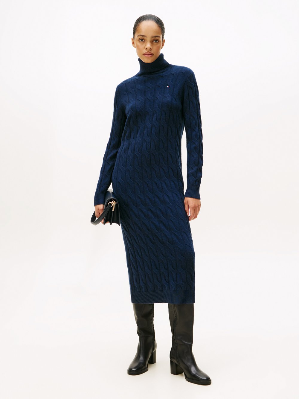 Tommy Hilfiger Midikleid aus Wolle Damen