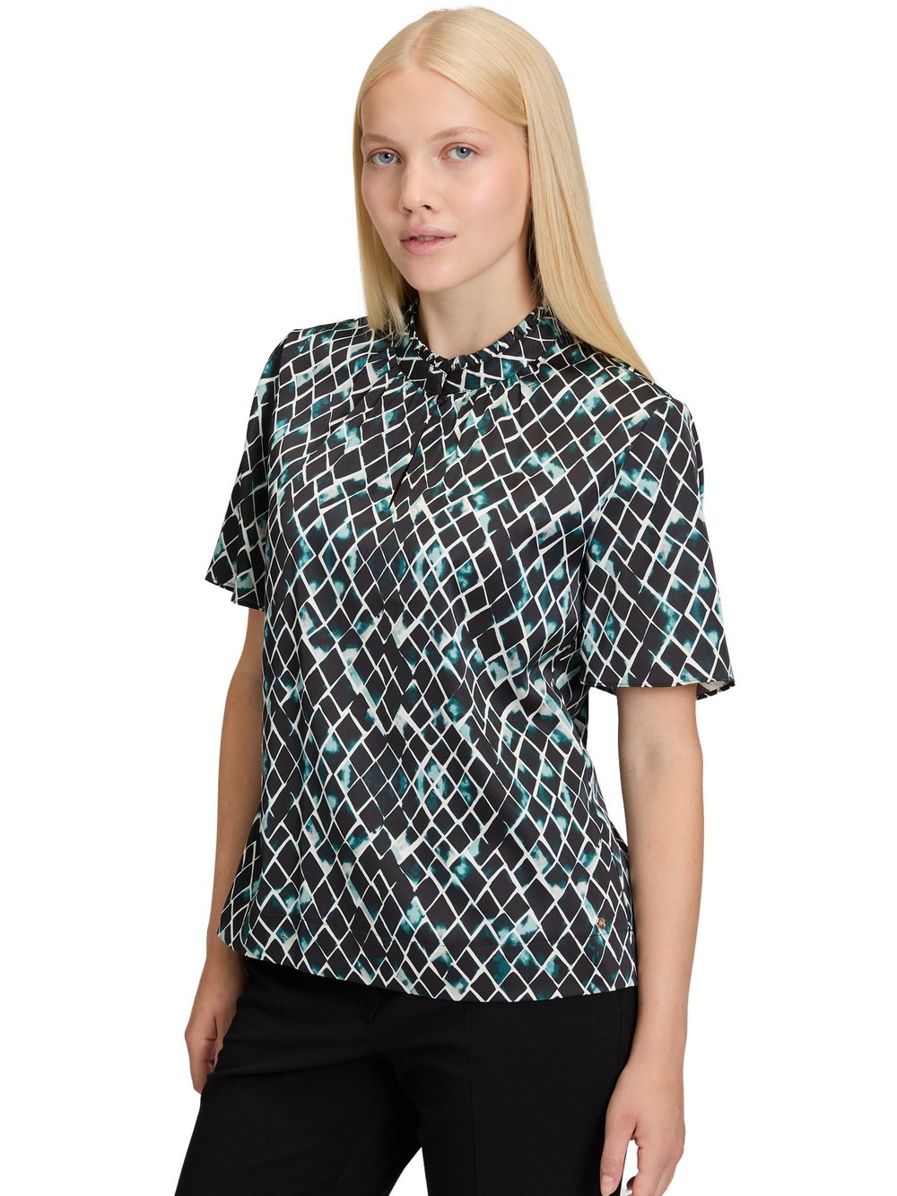 Betty & Co Blusenshirt Damen Satin gemustert