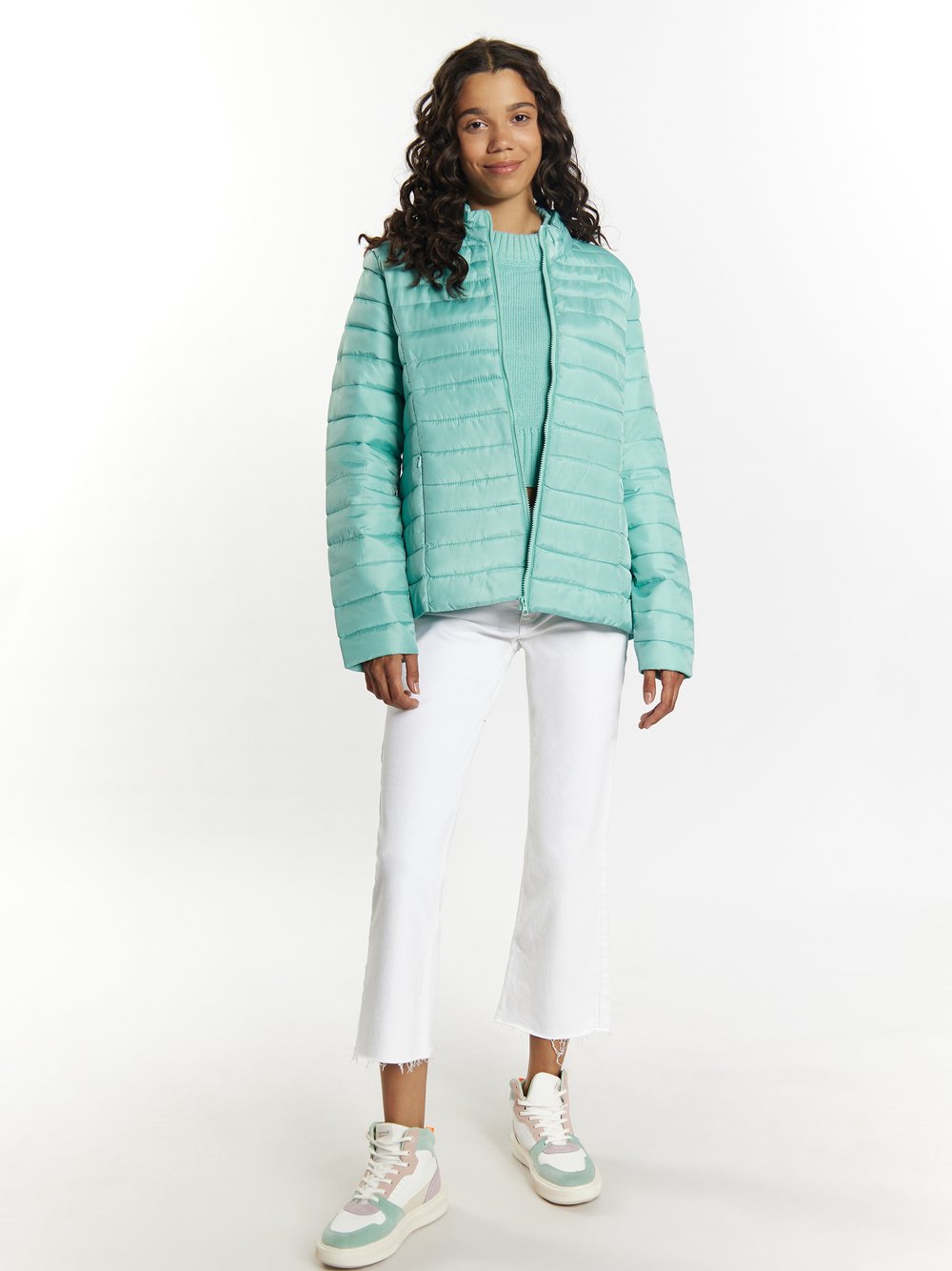 MyMo Leicht wattierte Jacke Damen gestreift