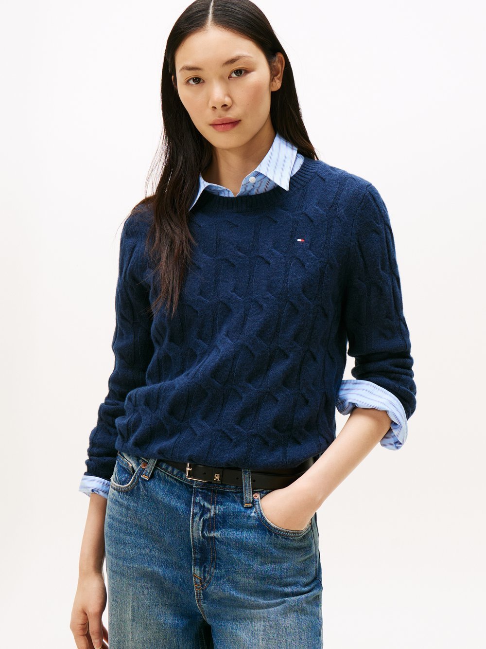 Tommy Hilfiger Strickpullover Damen Wolle