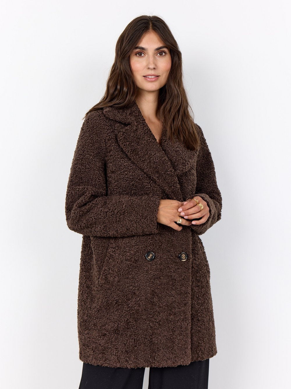 soyaconcept® Teddyfellmantel Damen