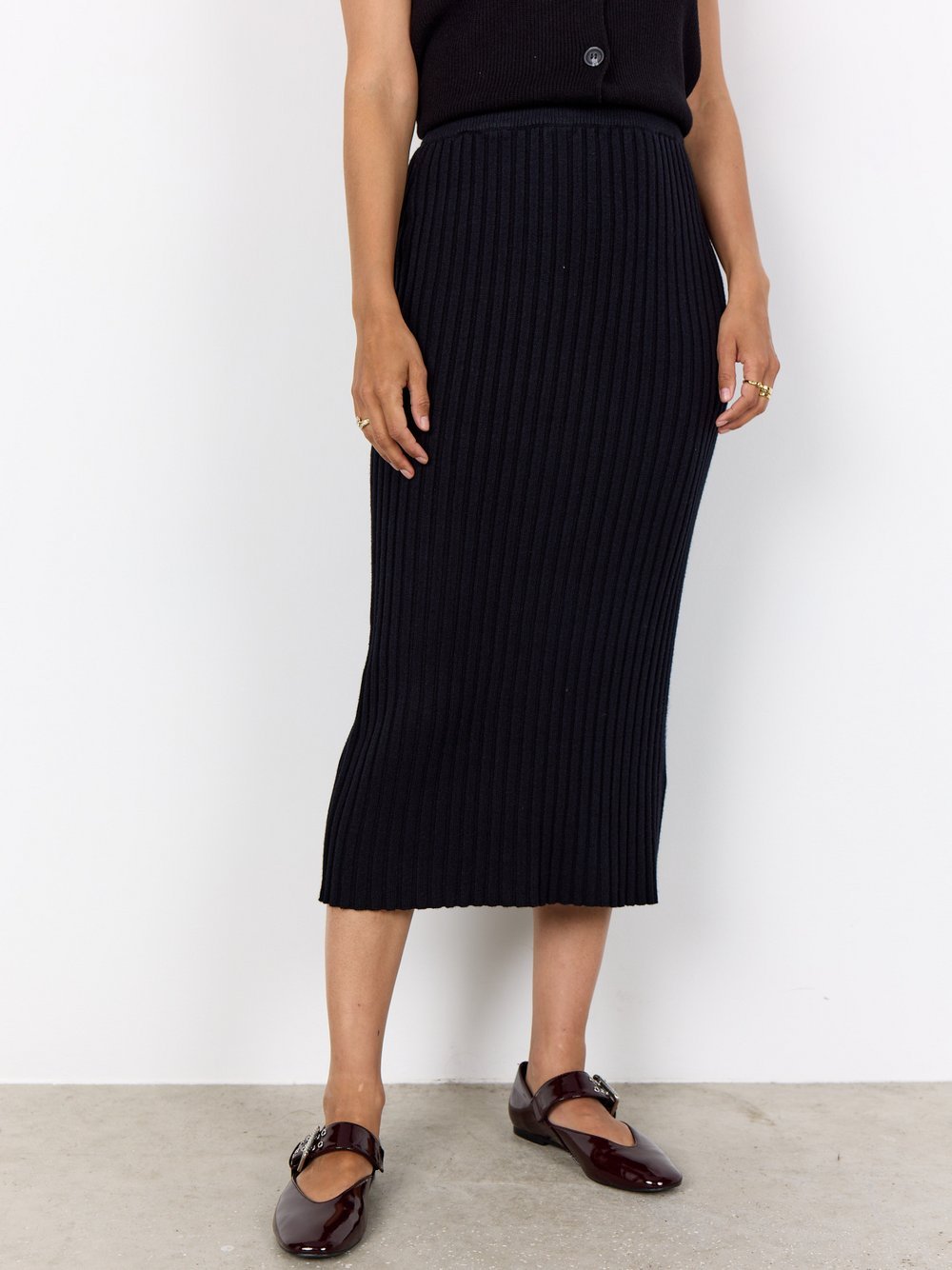 soyaconcept® Midirock Damen Rippe