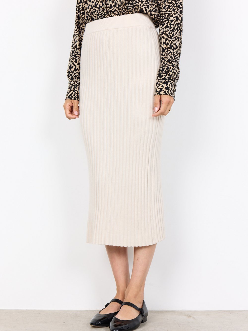 soyaconcept® Midirock Damen Rippe