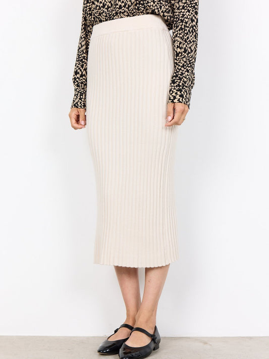 soyaconcept® Midirock Damen Rippe