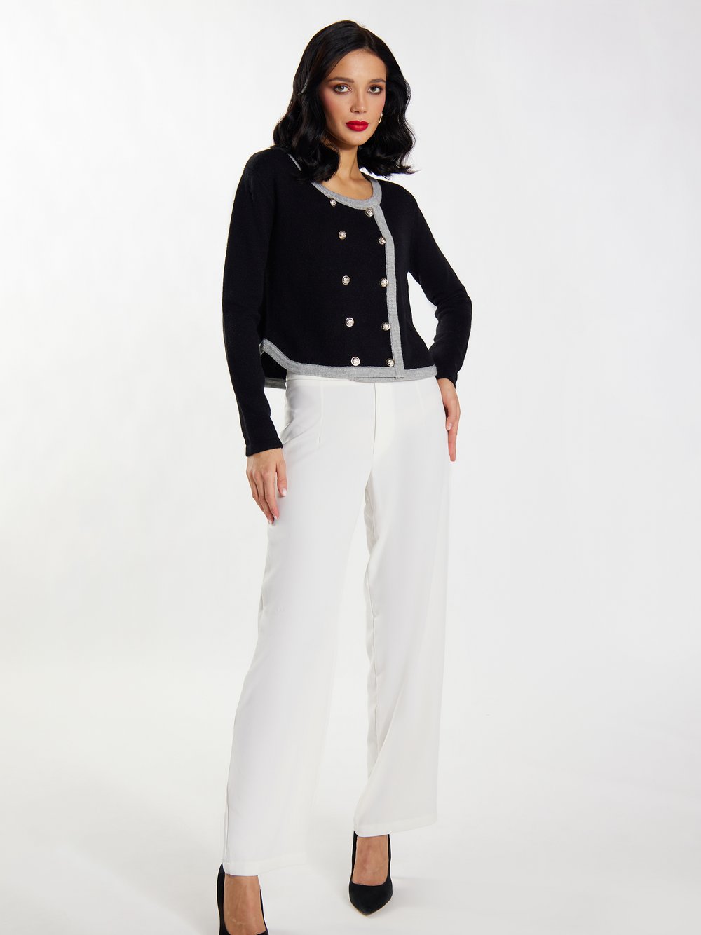 Faina Strickjacke Damen Polyamid