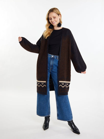 Usha Strickjacke Damen gemustert