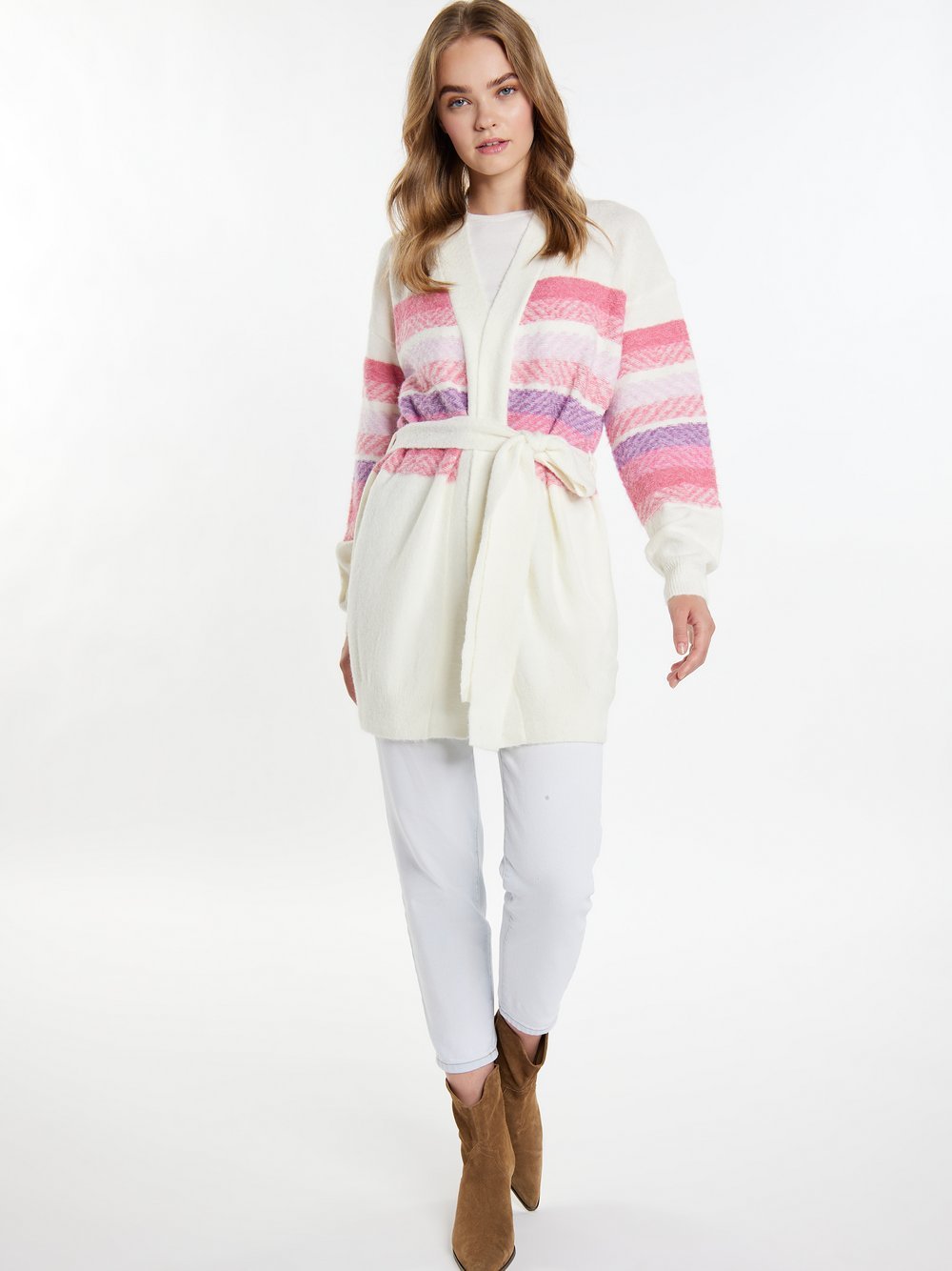 IZIA Strickjacke Damen gemustert