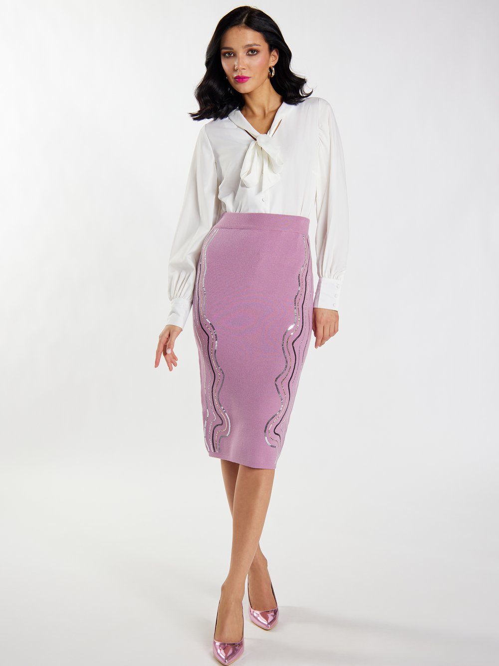Faina Strick Midirock Damen