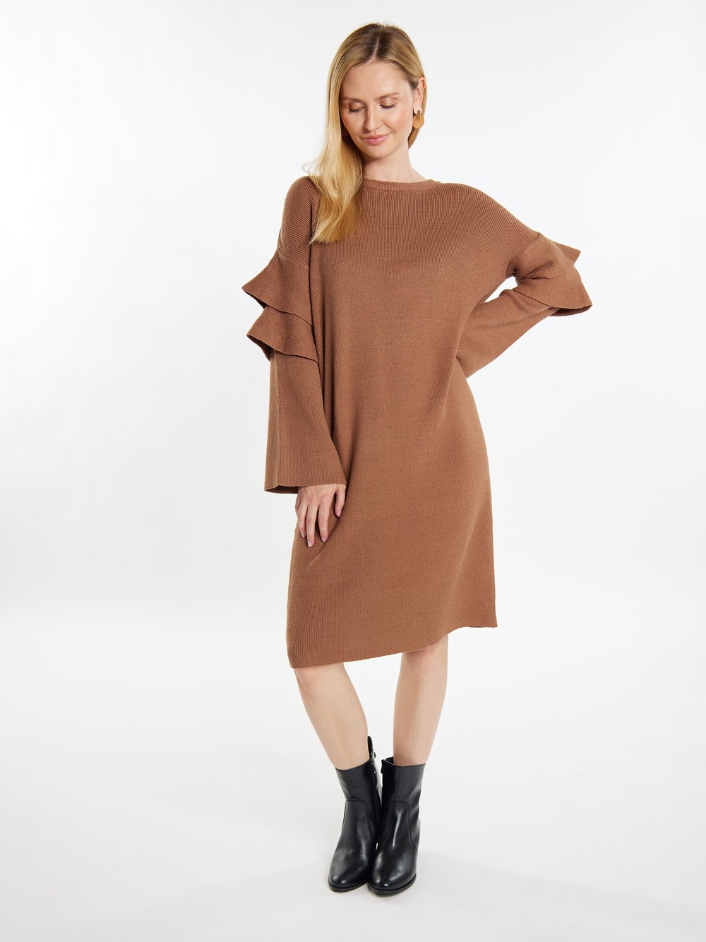 Usha Strickkleid Damen Viskose