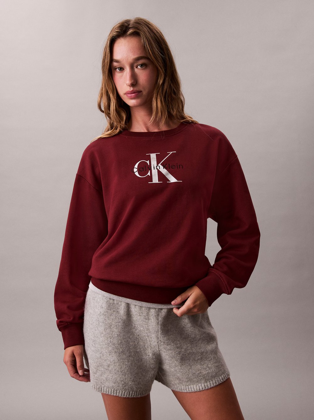 Calvin Klein Jeans Sweatshirt Damen Baumwolle bedruckt