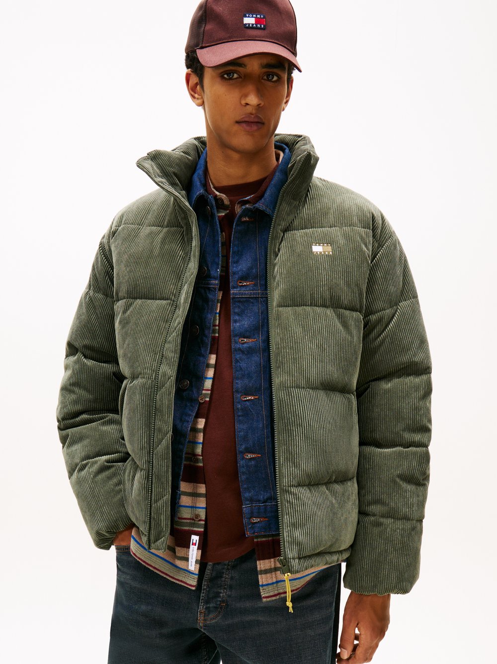 Tommy Jeans Cord-Steppjacke Herren